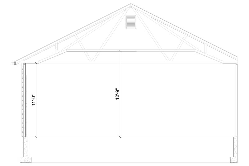 Home Plan - Exterior - Other Elevation 3 for Traditional House Plan #1060-87, 0 bath