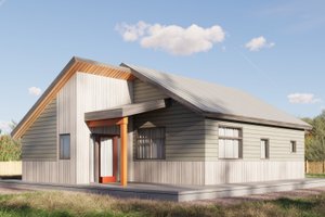 Contemporary Exterior - Front Elevation Plan #1106-184