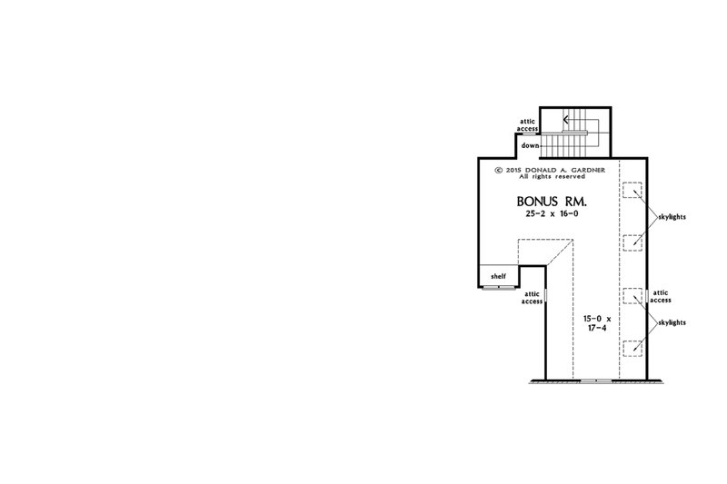 Dream House Plan - Optional Bonus Level