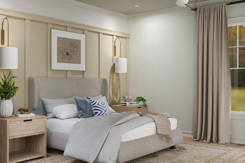 Architectural House Design - Interior - Master Bedroom for Farmhouse House Plan #119-449 - 3 bed, 3 bath
