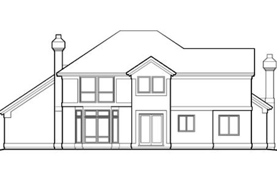 Exterior - Rear Elevation for Traditional House Plan #48-449 - 3 bed, 2.5 bath
