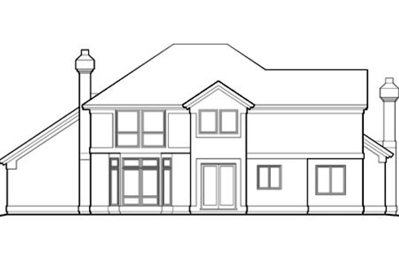 Home Plan - Exterior - Rear Elevation for Traditional House Plan #48-449 - 3 bed, 2.5 bath
