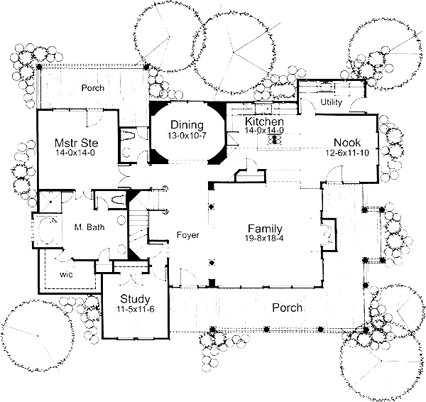 Architectural House Design - Country Floor Plan - Main Floor Plan #120-112