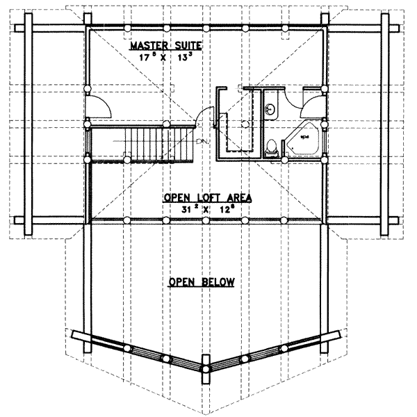 House Design - Traditional Floor Plan - Upper Floor Plan #117-403