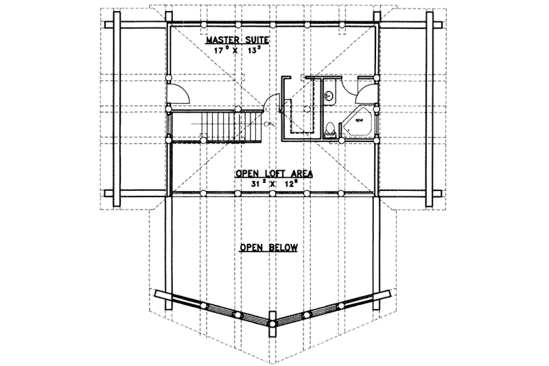 Home Plan - Floor Plan - Upper Floor for Traditional House Plan #117-403 - 3 bed, 3 bath