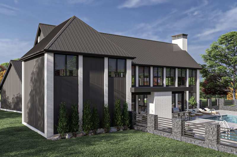 Architectural House Design - Exterior - Other Elevation 1 for Contemporary House Plan #455-511 - 4 bed, 2.5 bath