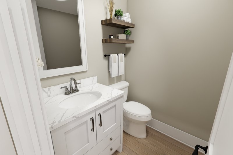 House Blueprint - Interior - Bathroom 2 for Farmhouse House Plan #51-1283 - 3 bed, 3.5 bath