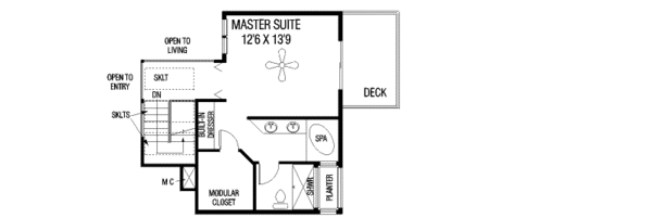 Traditional Floor Plan - Upper Floor Plan #60-577