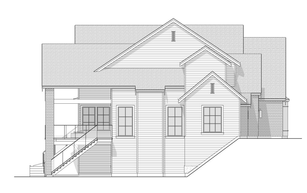 Exterior - Other Elevation for European House Plan #1114-121 - 4 bed, 3 bath