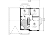 European Style House Plan - 3 Beds 1.5 Baths 1993 Sq/Ft Plan #25-2269 