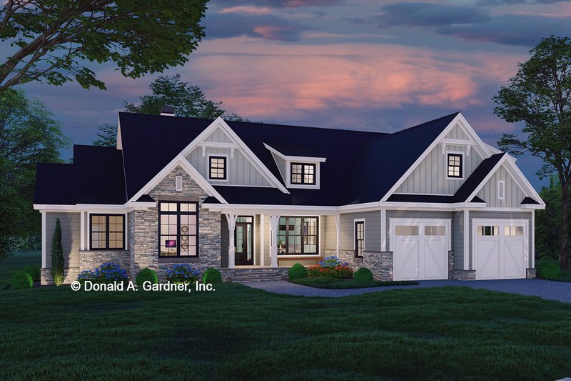 Dream House Plan - Exterior - Front Elevation 3 for Craftsman House Plan #929-1177 - 4 bed, 3 bath