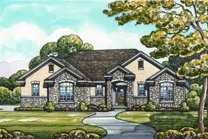 Traditional Exterior - Front Elevation Plan #20-2097