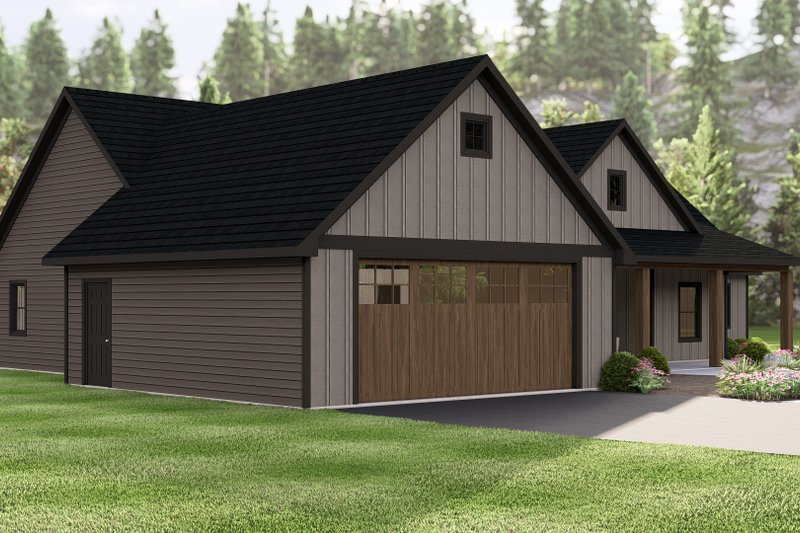 House Design - Exterior - Other Elevation 1 for Ranch House Plan #1064-339 - 2 bed, 2.5 bath