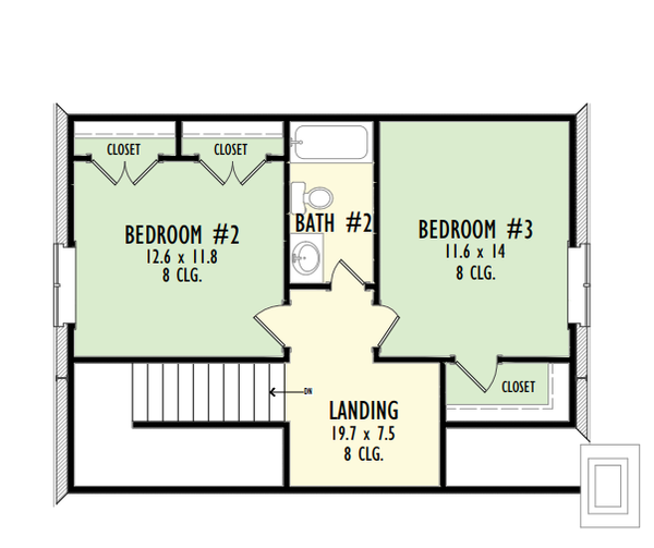 Home Plan - Farmhouse Floor Plan - Upper Floor Plan #1092-6