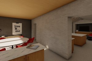 Interior - Dining Room for Modern House Plan #449-15 - 3 bed, 3.5 bath