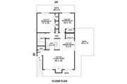 Beach Style House Plan - 2 Beds 1 Baths 841 Sq/Ft Plan #81-13765 