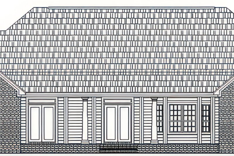 Dream House Plan - Exterior - Rear Elevation for Country House Plan #21-657 - 4 bed, 3 bath