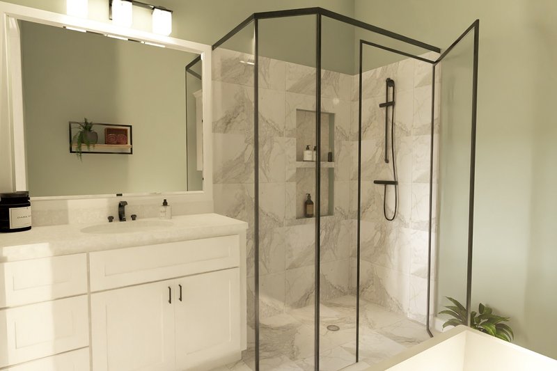 House Blueprint - Interior - Master Bathroom for Farmhouse House Plan #44-271 - 3 bed, 2 bath