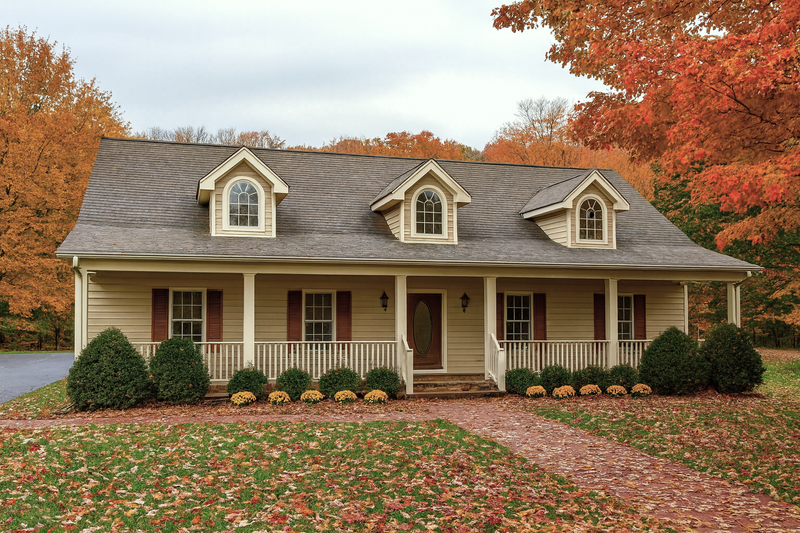 Country Style House Plan - 4 Beds 3 Baths 1856 Sq/Ft Plan #44-115 Exterior
