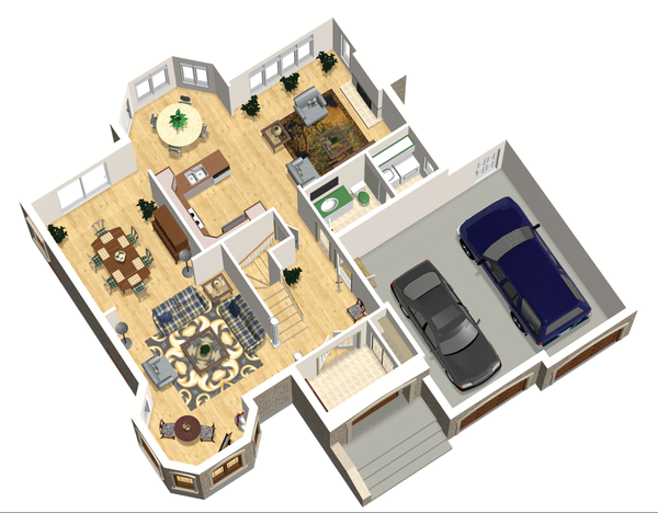 European Floor Plan - Main Floor Plan #25-4693
