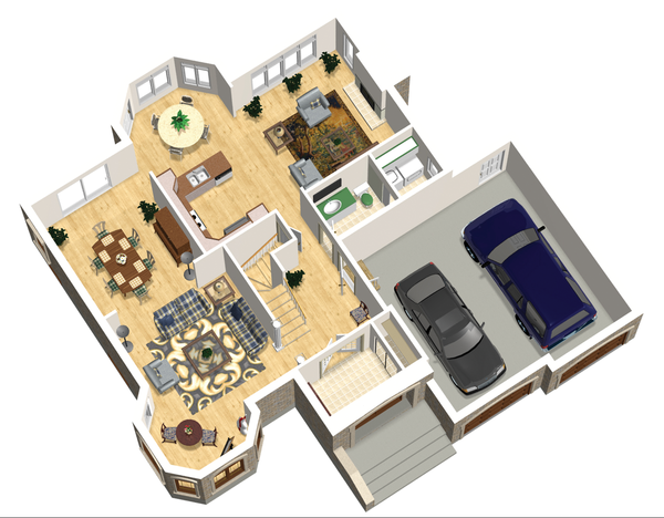 Dream House Plan - European Floor Plan - Main Floor Plan #25-4693