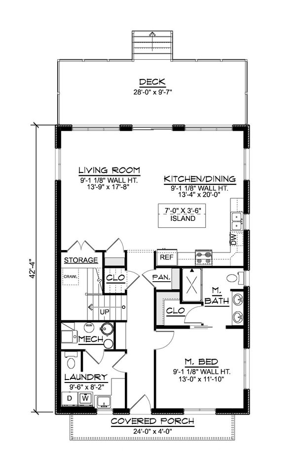 Home Plan - Floor Plan - Main Floor for Contemporary House Plan #1064-467 - 5 bed, 3.5 bath