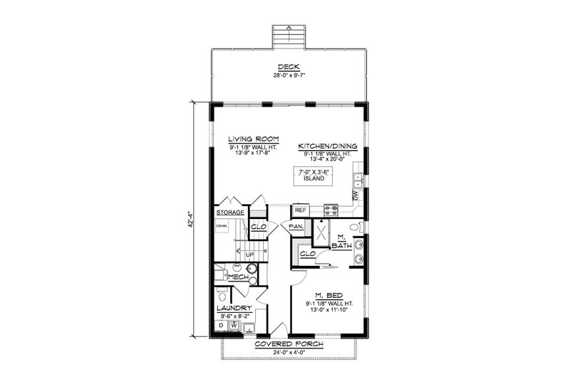 Home Plan - Floor Plan - Main Floor for Contemporary House Plan #1064-467 - 5 bed, 3.5 bath