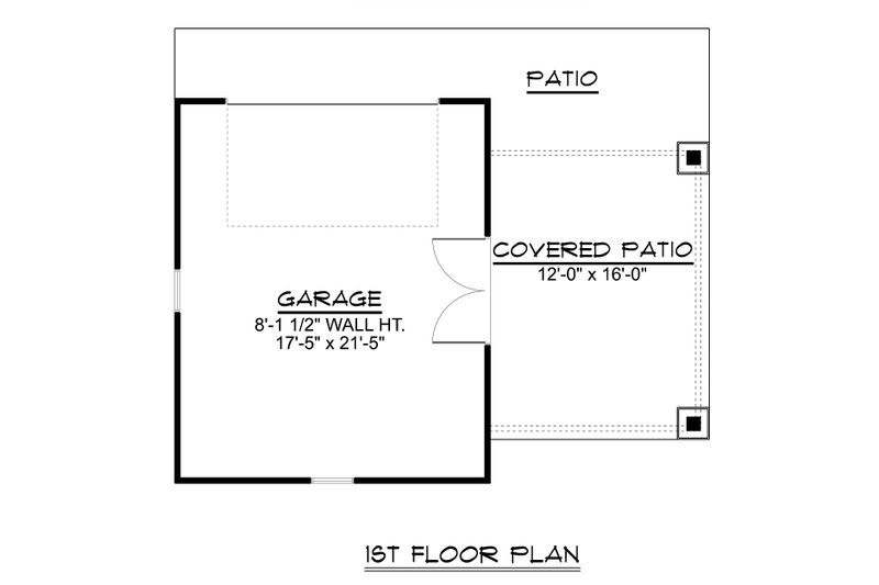 House Design - Floor Plan - Main Floor for Country House Plan #1064-365, 0 bath