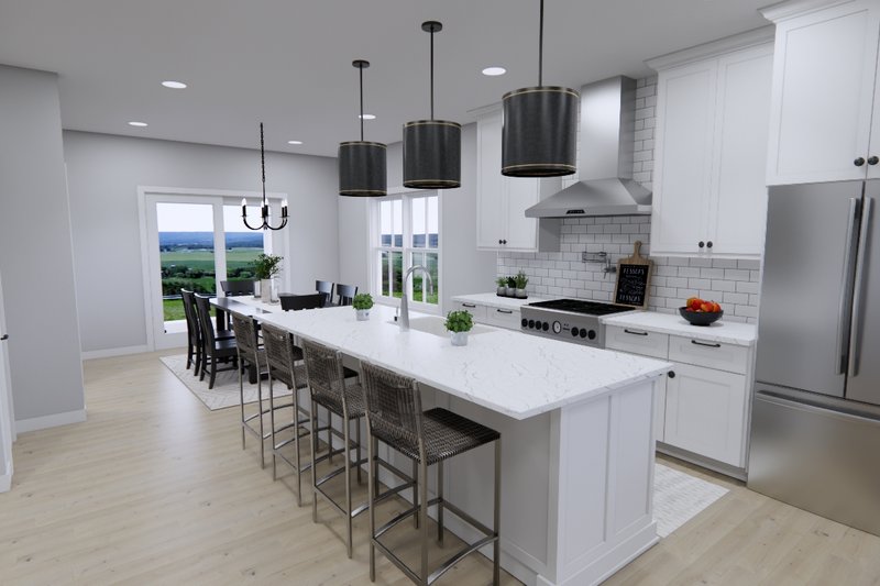 House Plan Design - Interior - Kitchen 1 for Farmhouse House Plan #51-1342 - 5 bed, 4 bath