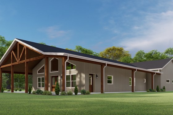 Exterior - Other Elevation 1 for Barndominium House Plan #1092-47 - 3 bed, 2.5 bath