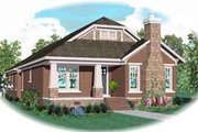 Bungalow Style House Plan - 3 Beds 3 Baths 2715 Sq/Ft Plan #81-1187 