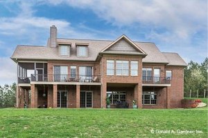 Exterior - Rear Elevation for Craftsman House Plan #929-505 - 4 bed, 3 bath