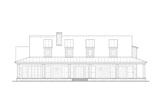 Exterior - Front Elevation 13 for Ranch House Plan #54-400 - 3 bed, 3.5 bath