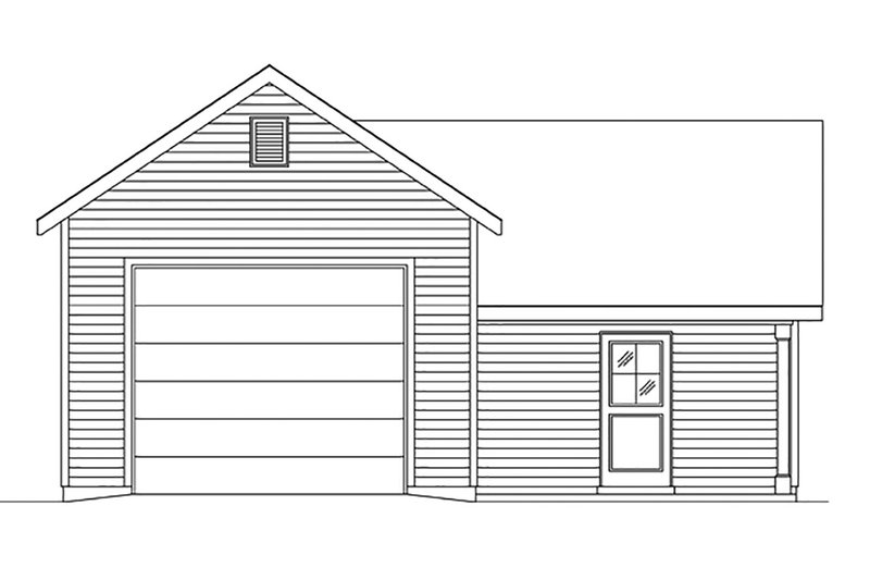 Dream House Plan - Exterior - Front Elevation 4 for Country House Plan #22-578, 1 bath