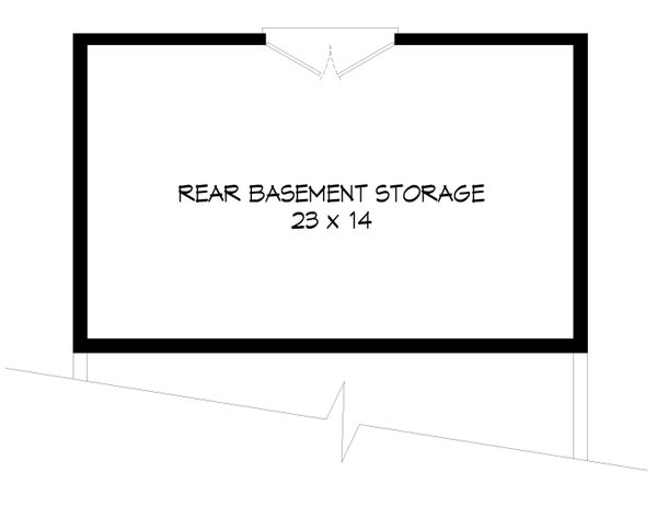 Southern Floor Plan - Lower Floor Plan #932-1402