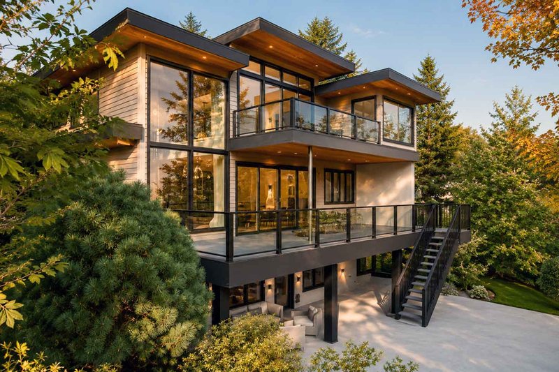 Architectural House Design - Exterior - Other Elevation 2 for Contemporary House Plan #1101-70 - 3 bed, 3.5 bath