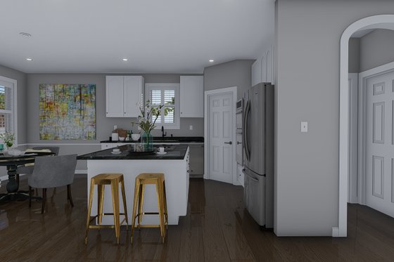Interior - Kitchen 1 for Traditional House Plan #1060-56 - 3 bed, 2 bath