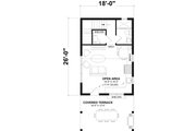 Farmhouse Style House Plan - 1 Beds 1 Baths 636 Sq/Ft Plan #23-2836 