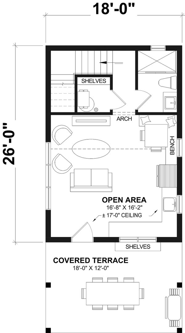 Farmhouse Floor Plan - Main Floor Plan #23-2836