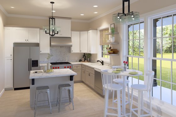Interior - Kitchen for Farmhouse House Plan #44-262 - 2 bed, 2 bath