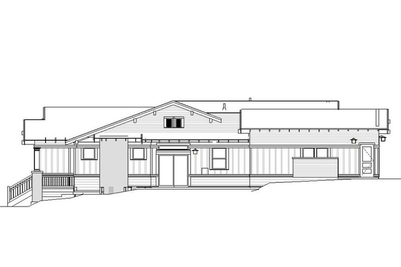 Dream House Plan - Right Side Elevation