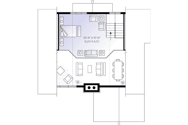 Architectural House Design - Floor Plan - Upper Floor House Plan #23-597 - 3 bed, 2 bath