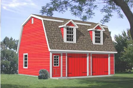 Exterior - Front Elevation for Country House Plan #116-126 - 1 bed, 1 bath