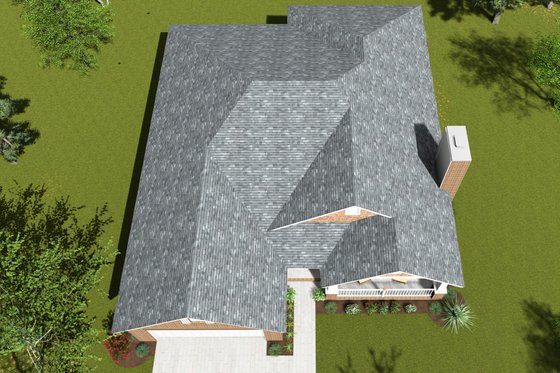 Exterior - Other Elevation 3 for Craftsman House Plan #20-1839 - 4 bed, 2 bath