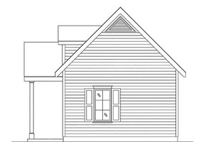 Exterior - Other Elevation for Cottage House Plan #22-593, 1 bath