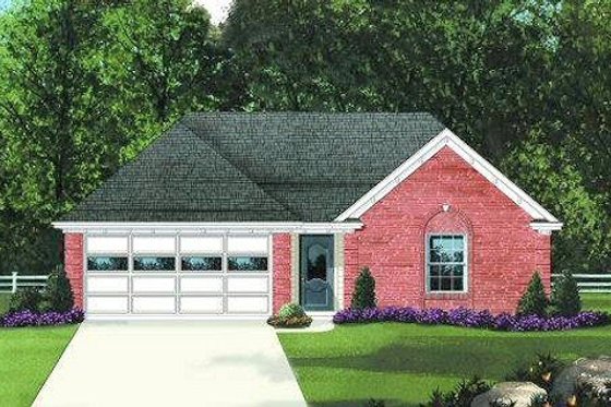 Exterior - Front Elevation for Traditional House Plan #424-243 - 3 bed, 2 bath