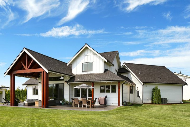 Architectural House Design - Exterior - Rear Elevation for Farmhouse House Plan #1070-10 - 3 bed, 2.5 bath