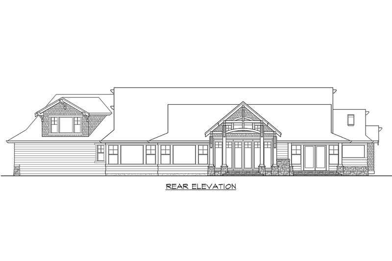Dream House Plan - Exterior - Other Elevation 3 for Craftsman House Plan #132-207 - 3 bed, 2.5 bath
