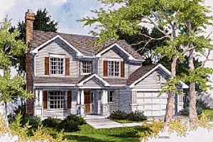 Traditional Exterior - Front Elevation Plan #48-164