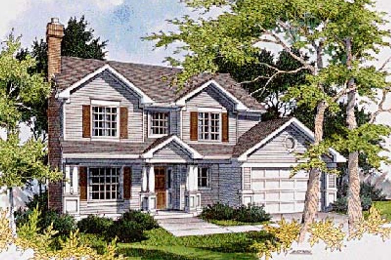 Dream House Plan - Traditional Exterior - Front Elevation Plan #48-164